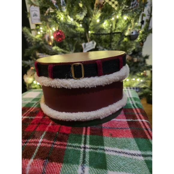 Vintage Santa 3 tier Stacking Nesting Round Boxes 16". Christmas Collectible - Picture 5 of 5